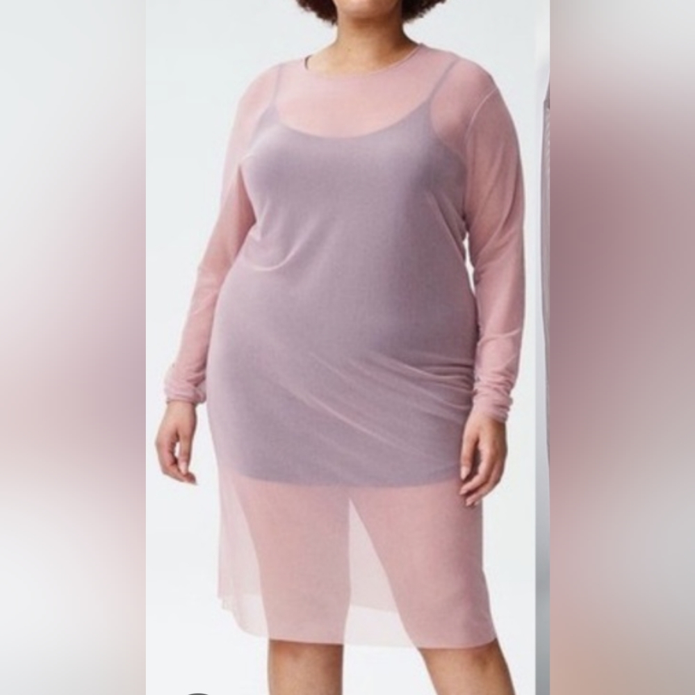 Universal Standard Fog Thames Dress in Light Pink, XL (26,28)